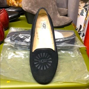 UGG Leather and Sherpa lined flats
